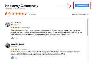 Kootenay Osteopathy Review Nelson